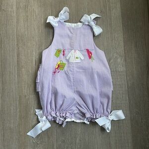 The Bailey Boys Purple Beach Bubble Suit with Ruffles